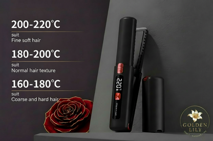 Golden Lily™ DivineSilk — Cordless Hair Straightener