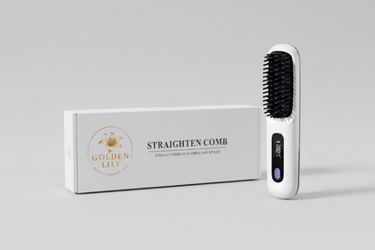Golden Lily™ SilkComb — Cordless Straightening Brush