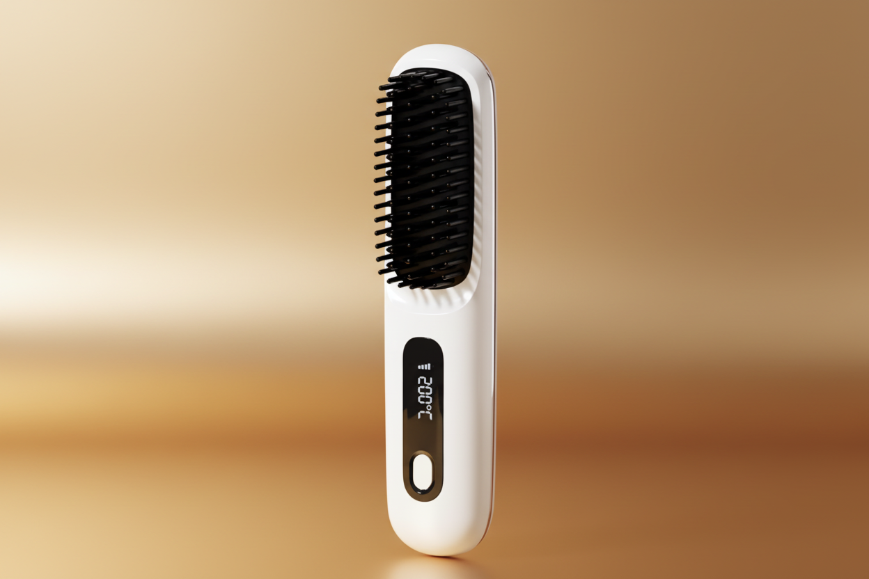 Golden Lily™ SilkComb — Cordless Straightening Brush